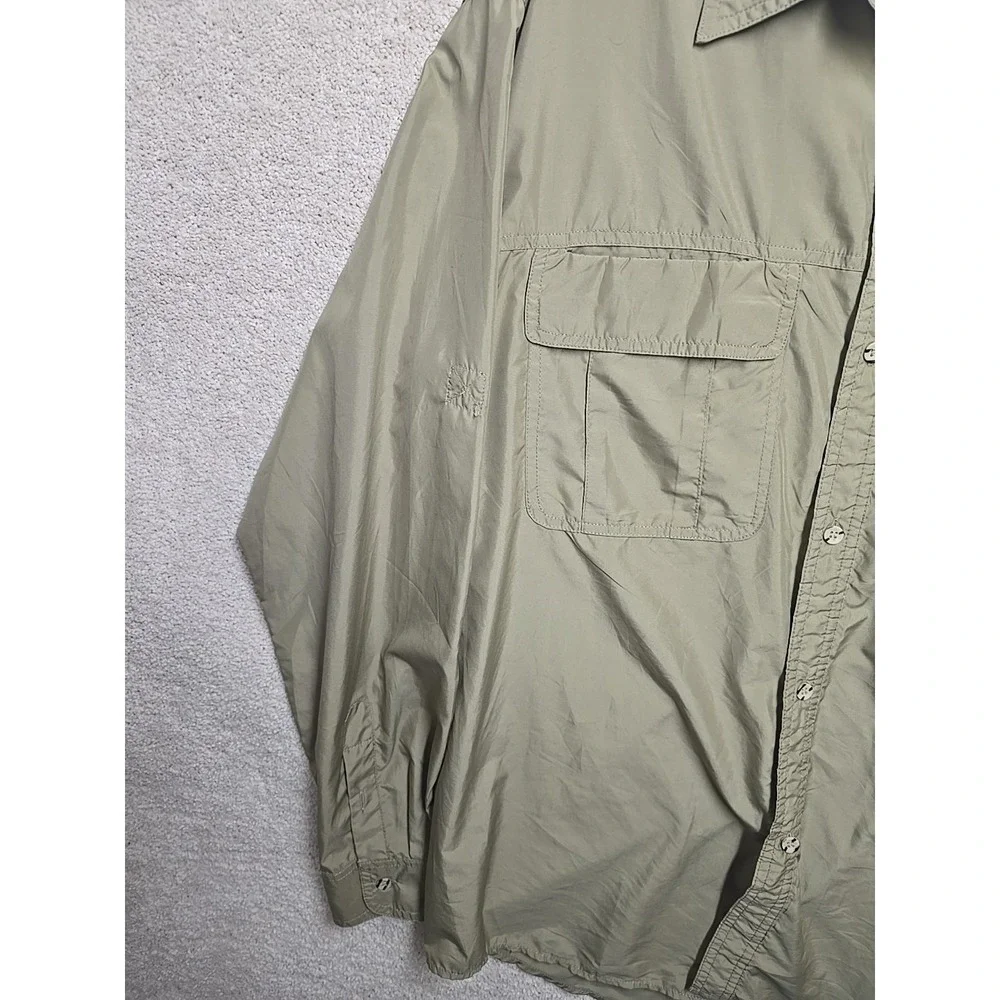 The North Face Nylon Mens Light‎ Weight Button Down Fishing Shirt XL